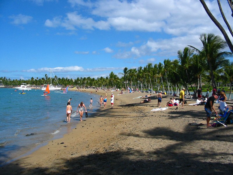 Beach at Anaehoomalu Bay