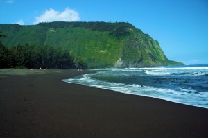 Waipio Valley Black Sand Beach