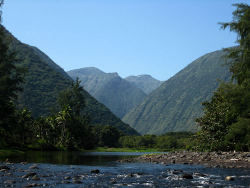 Western View from the Mouth of the Waipio Valley