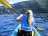 Kayaking across Kealakekua Bay