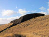 Heiau perched on the hill side