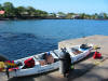 Kayak on wharf at Kealakekua Bay