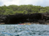 Kayaking at the sea caves near Keauhou