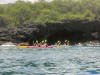 Kayaking at the sea caves near Keauhou