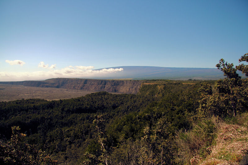 Mauna Loa in background