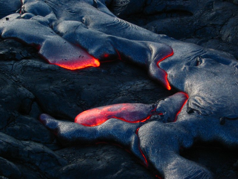 Surface lava flow, Kilauea