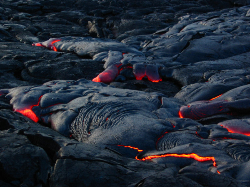 Kilauea lava flow, 2003