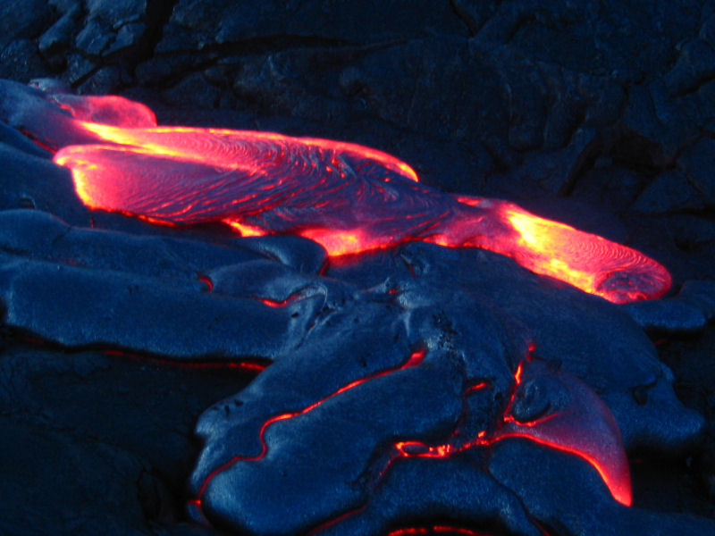 Lava Flow, Kilauea Volcano, 2003