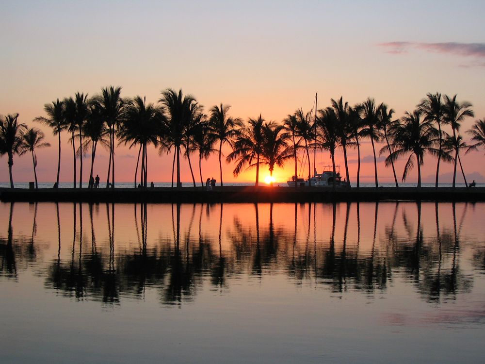 Sunset at Anaehoomalu Bay