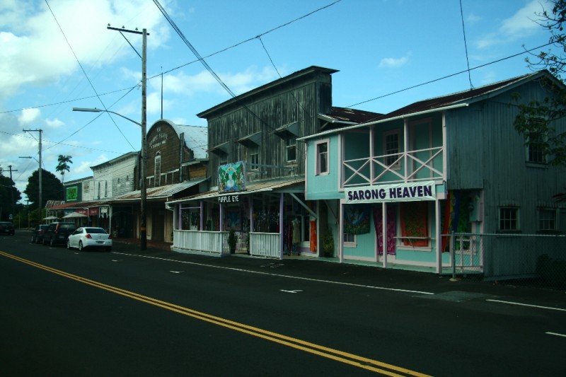 Nearby quaint town of Honomu